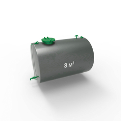 Фото резервуара (емкости) горизонтального стального РГС (РГСН) 8 м3 Резервуар (емкость) горизонтальный стальной РГС (РГСН) 8 кубов