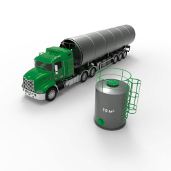 Фото резервуара (емкости) вертикального стального РВС 10 м3 Резервуар (емкость) вертикальный стальной РВС 10 кубов