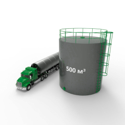 Фото резервуара (емкости) вертикального стального РВС 500 м3 Резервуар (емкость) вертикальный стальной РВС 500 кубов